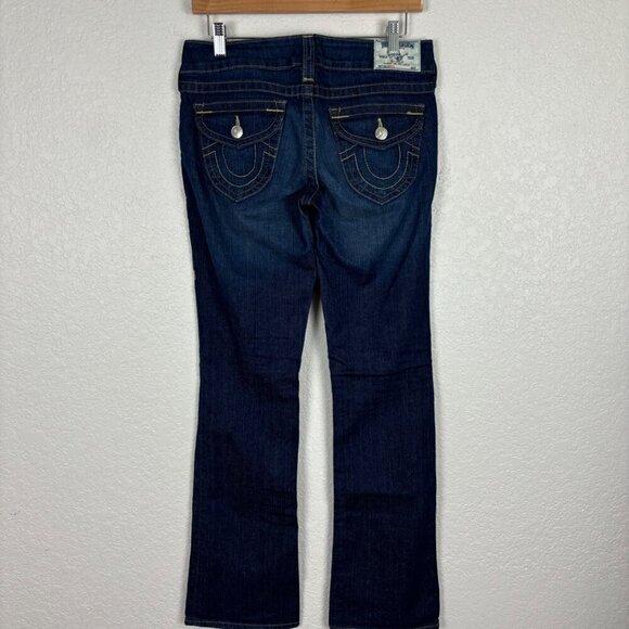 True Religion Bootcut Low Rise Dark Wash Womens Jeans Size 28‎ - Picture 6 of 14